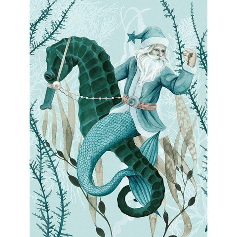 The Sea Santa II Gold Ornate Wood Framed Art Print with Double Matting by Popp, Grace