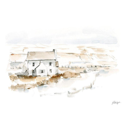 Neutral Farmhouse I Black Modern Wood Framed Art Print by Harper, Ethan