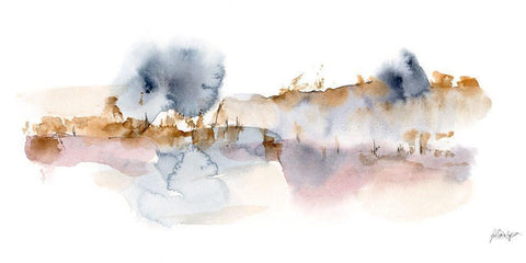 Reeds and Cattails II Black Ornate Wood Framed Art Print with Double Matting by Harper, Ethan