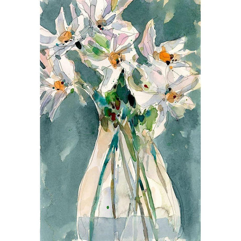A Daisy Moment I Black Modern Wood Framed Art Print by Dixon, Samuel