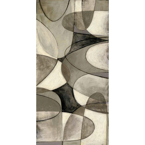 Mod Overlay II Black Modern Wood Framed Art Print by Meagher, Megan