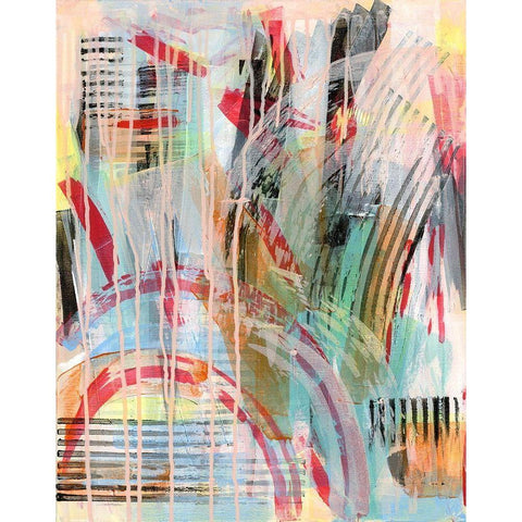 Skid Black Modern Wood Framed Art Print with Double Matting by Galapon, Nikki