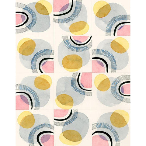 Wink White Modern Wood Framed Art Print by Galapon, Nikki