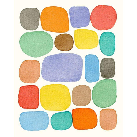 Swatches II Black Modern Wood Framed Art Print by Galapon, Nikki