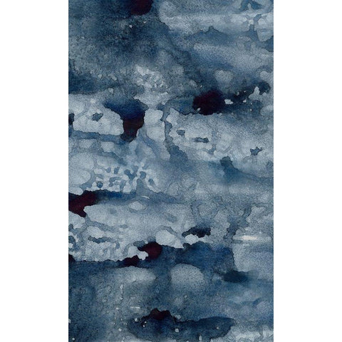 Spindrift II White Modern Wood Framed Art Print by Binder, Vanessa