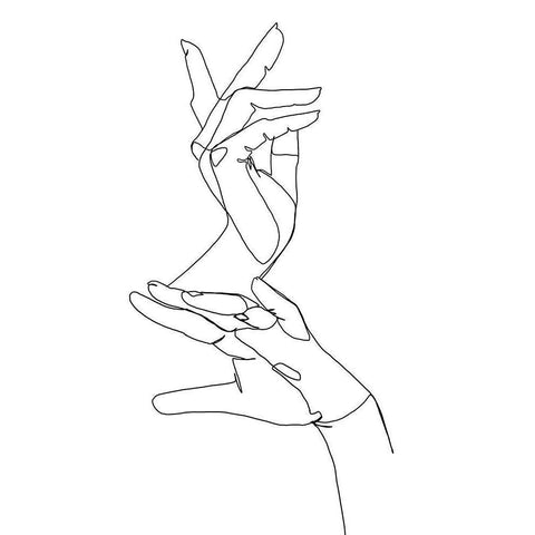 Magic Hands I Gold Ornate Wood Framed Art Print with Double Matting by Popp, Grace