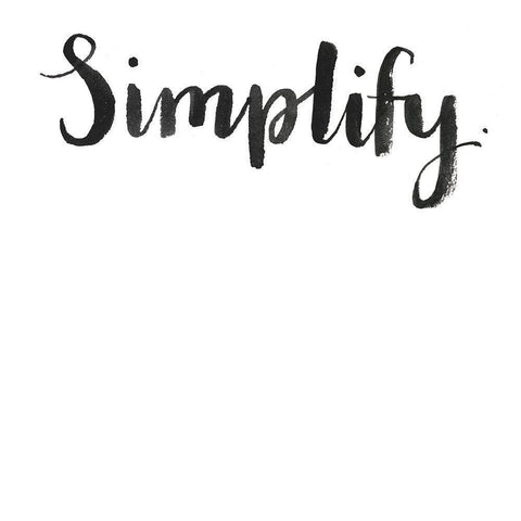 Simple Mantras IV Black Ornate Wood Framed Art Print with Double Matting by Popp, Grace