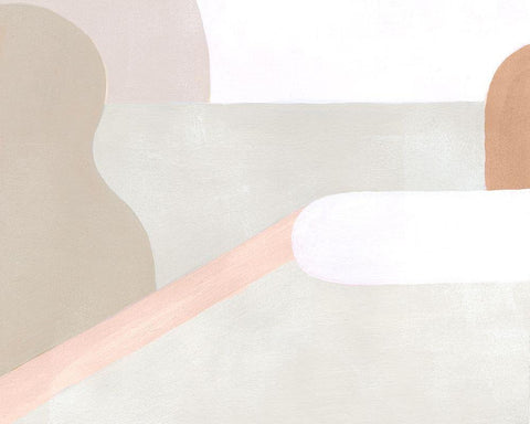 Light Landscape I White Modern Wood Framed Art Print with Double Matting by Popp, Grace