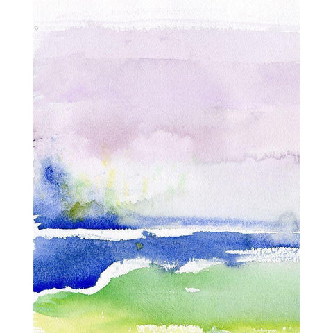 Into the Mystic I White Modern Wood Framed Art Print by Ludwig, Alicia