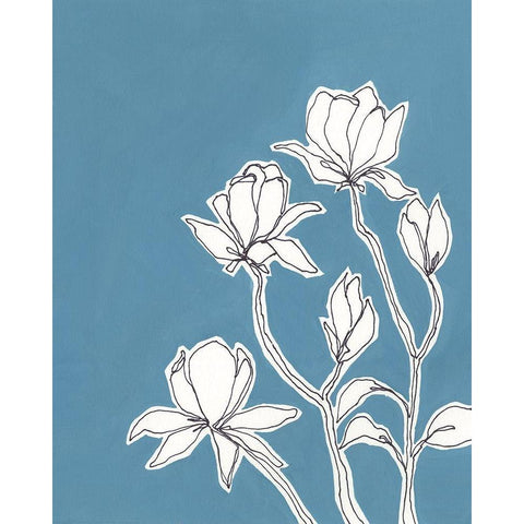 Botanic Drawing IV Gold Ornate Wood Framed Art Print with Double Matting by Moore, Regina