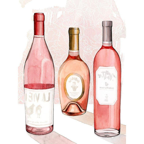 RosÃ© Summer II White Modern Wood Framed Art Print by Popp, Grace