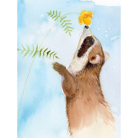 Baby Spring Animals II Black Modern Wood Framed Art Print by Ludwig, Alicia