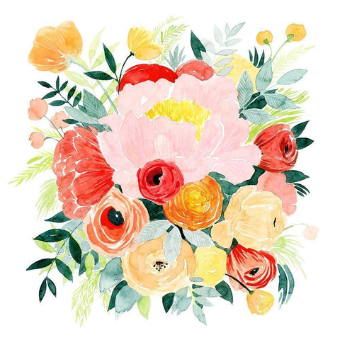 BeautÃ© Flora I Black Modern Wood Framed Art Print by Popp, Grace