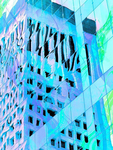 Urban Pastels IV White Modern Wood Framed Art Print with Double Matting by Bane, Eva