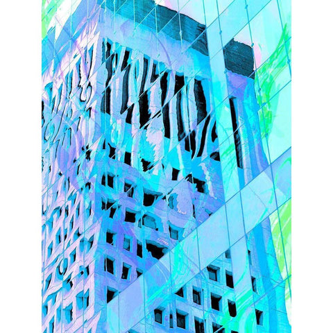 Urban Pastels IV Black Modern Wood Framed Art Print with Double Matting by Bane, Eva