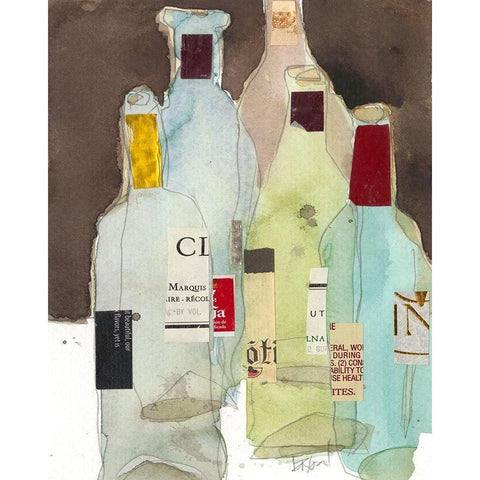 Wines and Spirits III White Modern Wood Framed Art Print by Dixon, Samuel