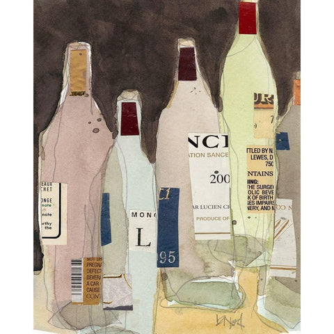 Wines and Spirits IV White Modern Wood Framed Art Print by Dixon, Samuel