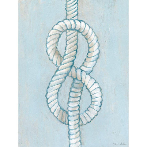 Starboard Knot II White Modern Wood Framed Art Print by Lam, Vanna