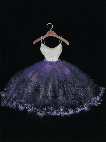 Pastel Tutu I Black Ornate Wood Framed Art Print with Double Matting by Moore, Regina
