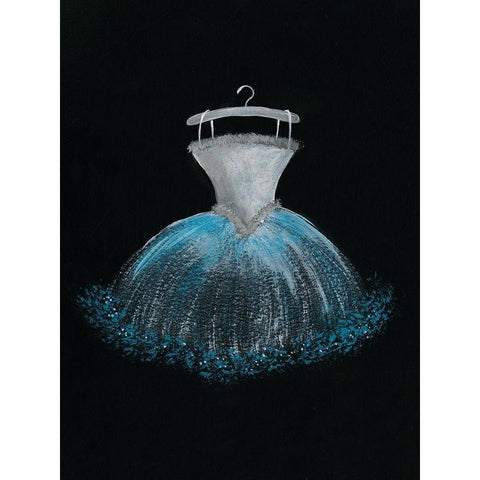 Pastel Tutu II Black Modern Wood Framed Art Print with Double Matting by Moore, Regina