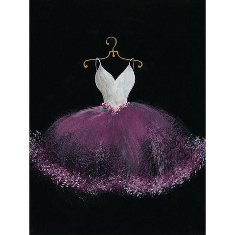 Pastel Tutu III White Modern Wood Framed Art Print by Moore, Regina