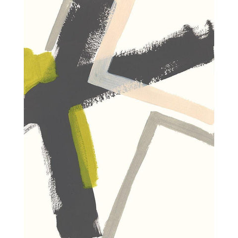 Linear Pulse I White Modern Wood Framed Art Print by Vess, June Erica