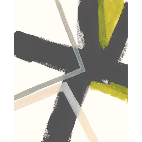 Linear Pulse II White Modern Wood Framed Art Print by Vess, June Erica