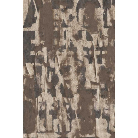 Letters in Stone I White Modern Wood Framed Art Print by Vision Studio