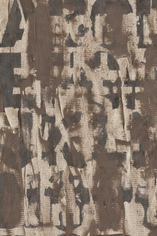 Letters in Stone I White Modern Wood Framed Art Print with Double Matting by Vision Studio