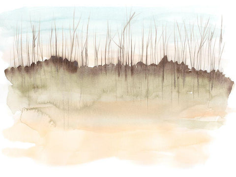 Emerging Spring I White Modern Wood Framed Art Print with Double Matting by Goldberger, Jennifer