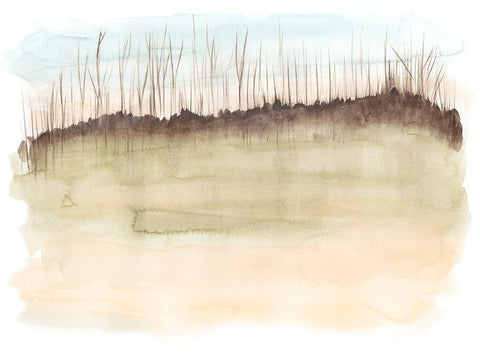 Emerging Spring II White Modern Wood Framed Art Print with Double Matting by Goldberger, Jennifer