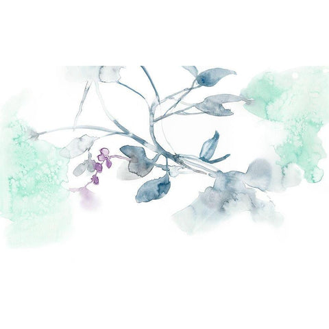 Ethereal Purple II White Modern Wood Framed Art Print by Goldberger, Jennifer