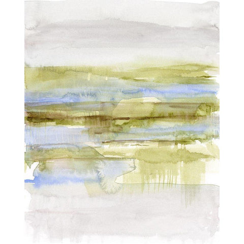 Olive Marsh II Black Modern Wood Framed Art Print by Goldberger, Jennifer