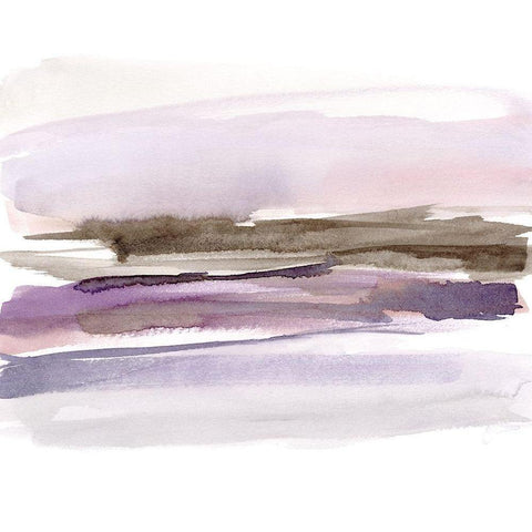 Purple Umber I Black Modern Wood Framed Art Print with Double Matting by Goldberger, Jennifer