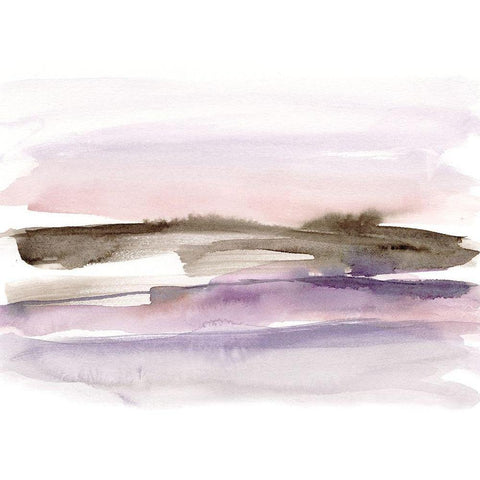 Purple Umber II Black Modern Wood Framed Art Print by Goldberger, Jennifer