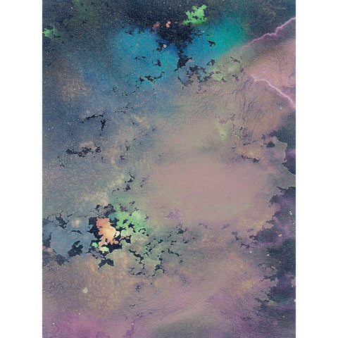 Cosmic Unicorn II Black Modern Wood Framed Art Print by Ilosky, Pam