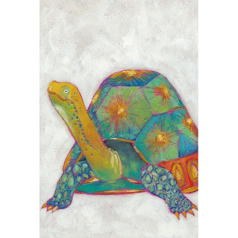 Custom Turtle Friends II Black Modern Wood Framed Art Print with Double Matting by Zarris, Chariklia