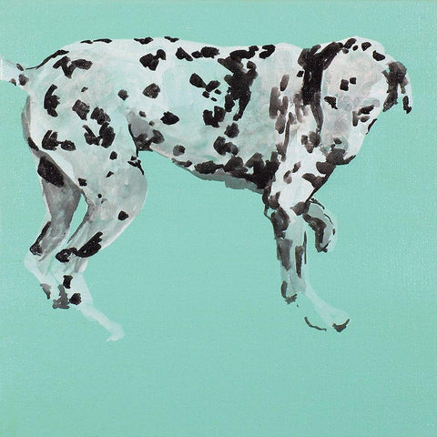 Pop Modern Dog I White Modern Wood Framed Art Print by A Very Modern Dog
