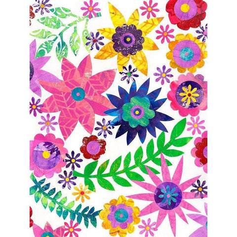 Hippie Floral II Gold Ornate Wood Framed Art Print with Double Matting by Moore, Regina
