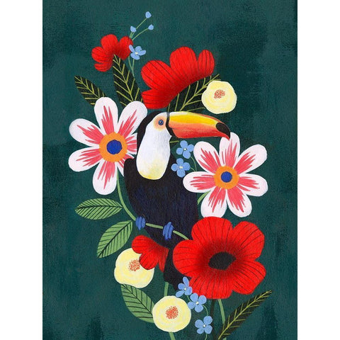 Tropical Toucan I Black Modern Wood Framed Art Print by Popp, Grace