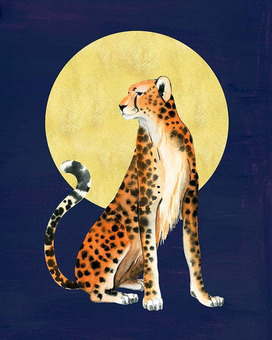 Queen of the Jungle I White Modern Wood Framed Art Print with Double Matting by Popp, Grace