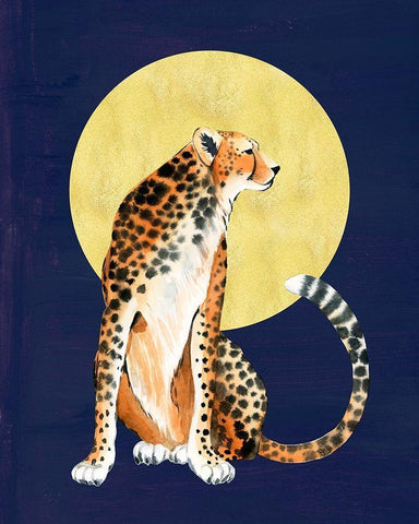 Queen of the Jungle II White Modern Wood Framed Art Print with Double Matting by Popp, Grace