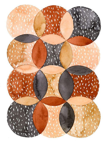 Mud Slide I White Modern Wood Framed Art Print with Double Matting by Popp, Grace