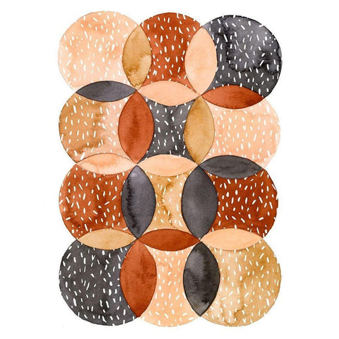 Mud Slide I Black Modern Wood Framed Art Print with Double Matting by Popp, Grace