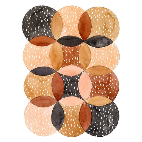 Mud Slide II Black Modern Wood Framed Art Print with Double Matting by Popp, Grace