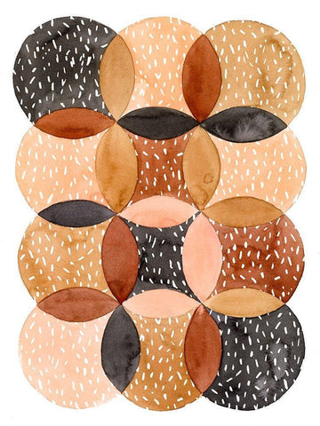 Mud Slide II White Modern Wood Framed Art Print with Double Matting by Popp, Grace