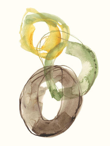 Earth in Spring I White Modern Wood Framed Art Print with Double Matting by Goldberger, Jennifer