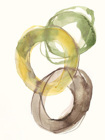 Earth in Spring II White Modern Wood Framed Art Print with Double Matting by Goldberger, Jennifer