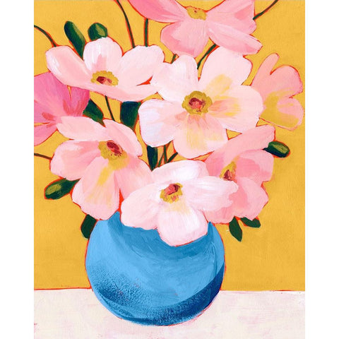 Sunday Flora II White Modern Wood Framed Art Print by Popp, Grace