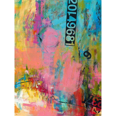 Silks Black Modern Wood Framed Art Print with Double Matting by Bothne, Janet
